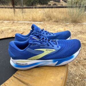 Brooks Adrenaline GTS 24 Men's Size 10 Cobalt Blue Neo Yellow DNA LOFT